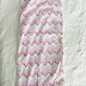 Kissy Kissy Pink Geometric and Terry Cloth Burp Cloth Rag